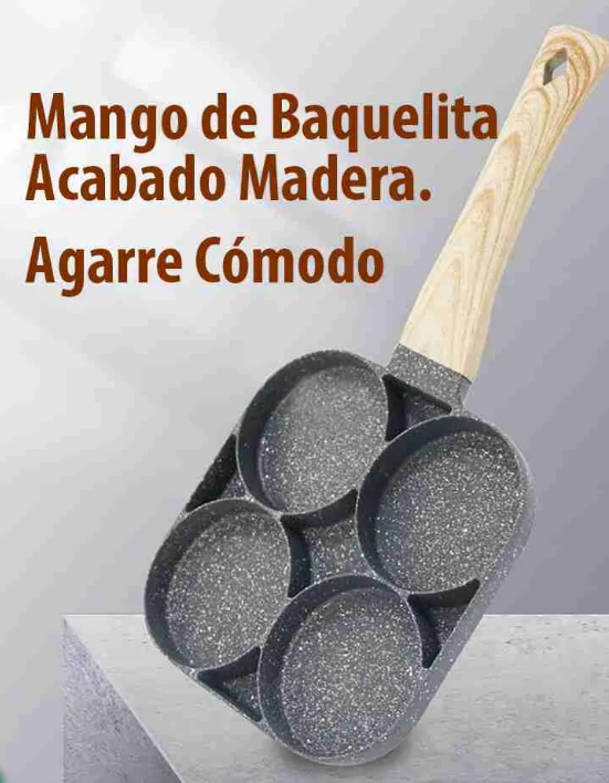 Sartén multiusos 4 divisiones piedra Gra